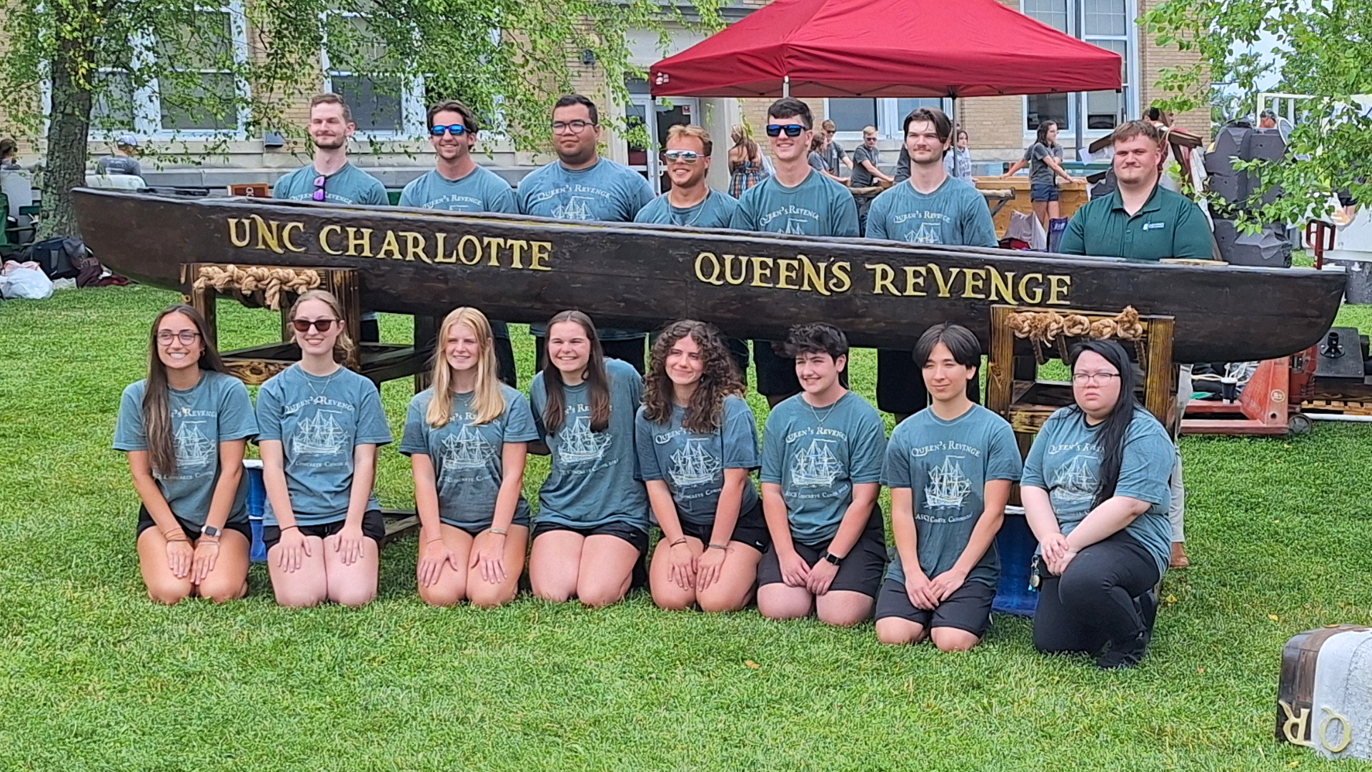ASCE Student Chapter Concrete Canoe team readies for competition at ASCE Nationals in Fairmont, W.V. on June 25, 2026