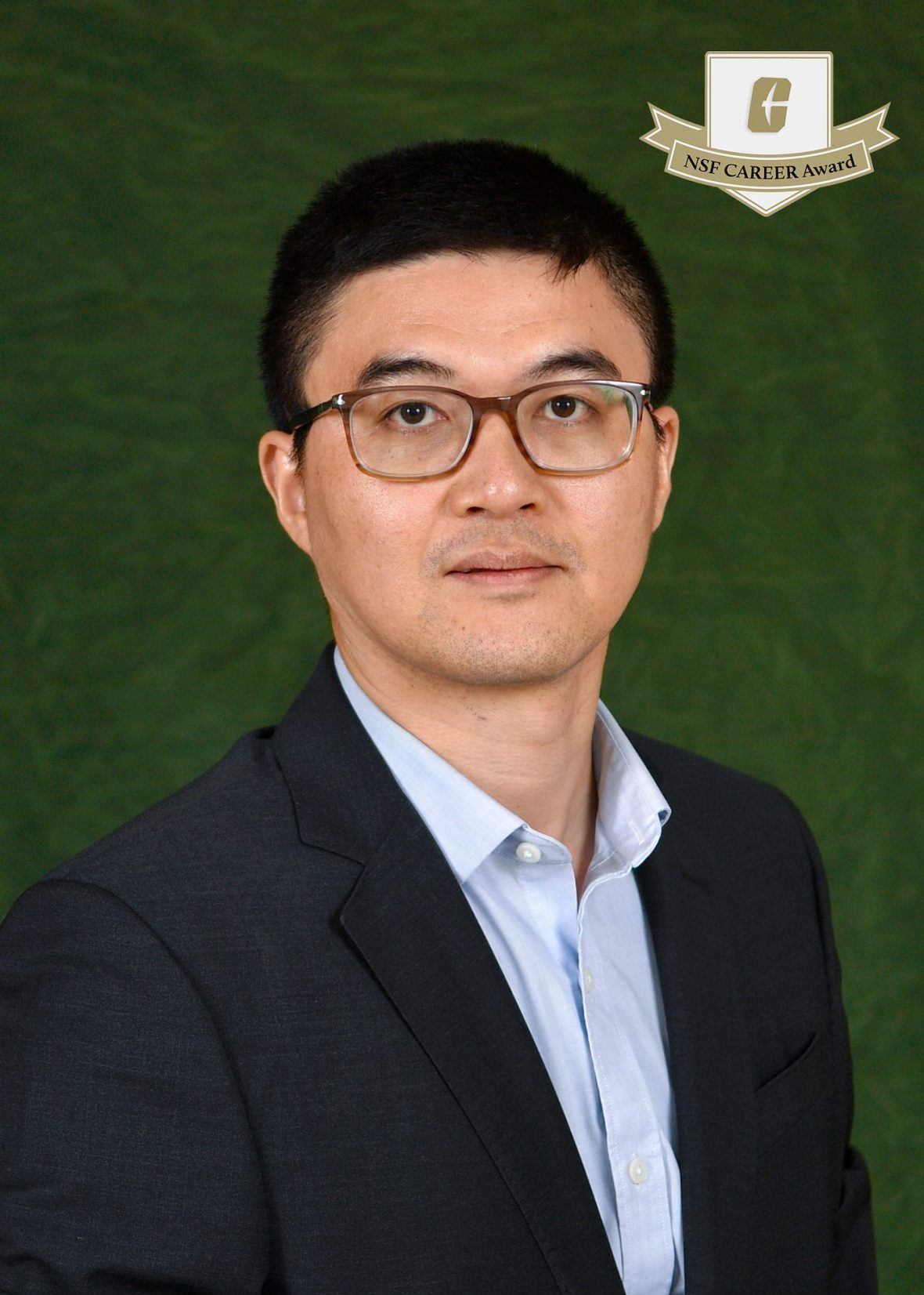 Portrait of Youxing chen with NSF badge in right corner