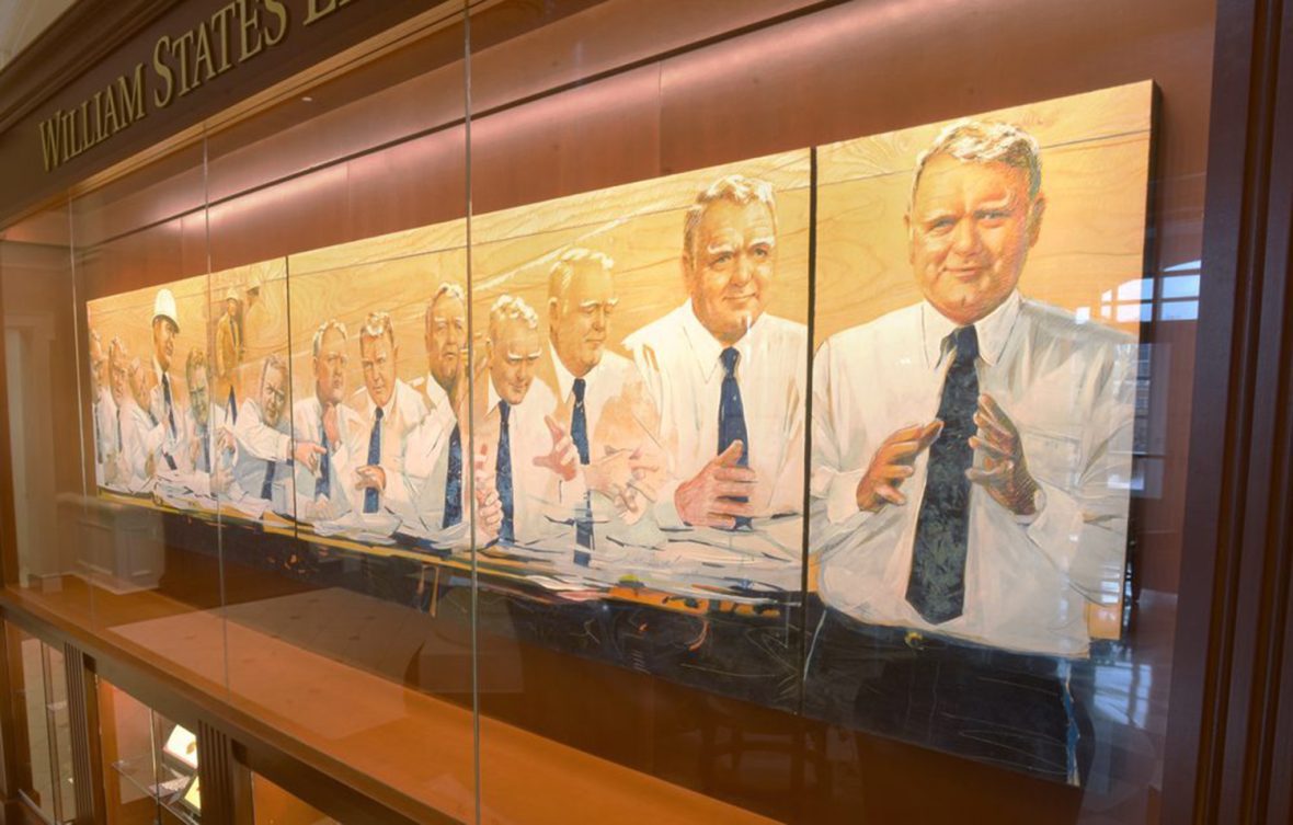 Mural in Duke Building Lobby