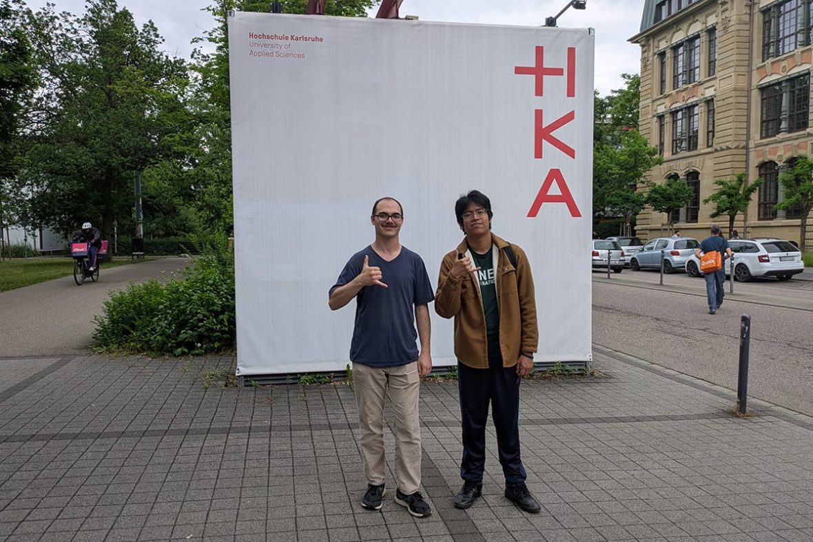 Engineering Student posing for a photo at HKA in Germany