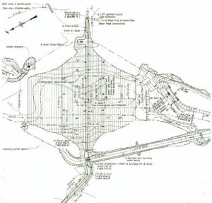 Figure 1a. Dam Construction Details Plan View (from Independent Panel, 1976)