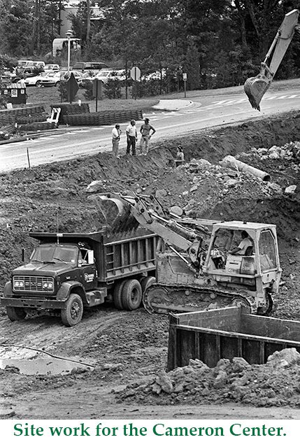 Site work for the Cameron Center