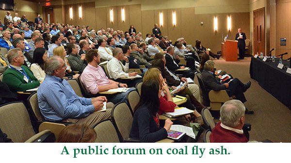 Public forum on coal fly ash