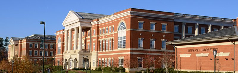 Duke Centennial Hall and the Alan Kulwicki Motorsports Laboratory.