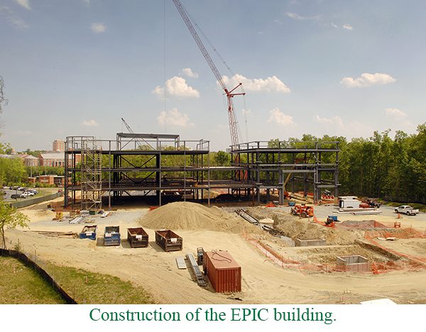 Construction of the Epic Building