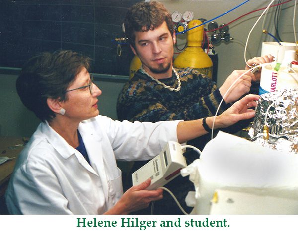 Helene Hilger and student