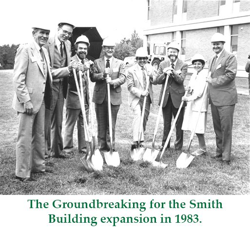 Groundbreaking for smith building expansion in 1983