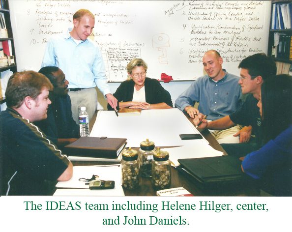 IDEAS team including Helene Hilger, and John Daniels