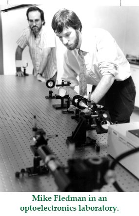 Mike fledman in a laboratory