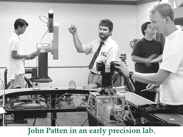 John Patten in an early precision Lab