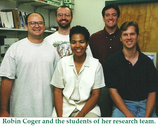Robin Coger and the students of her research team