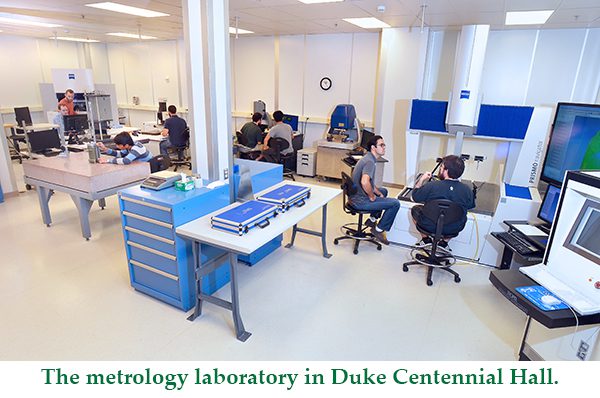 Metrology lab in Duke Centennial Hall