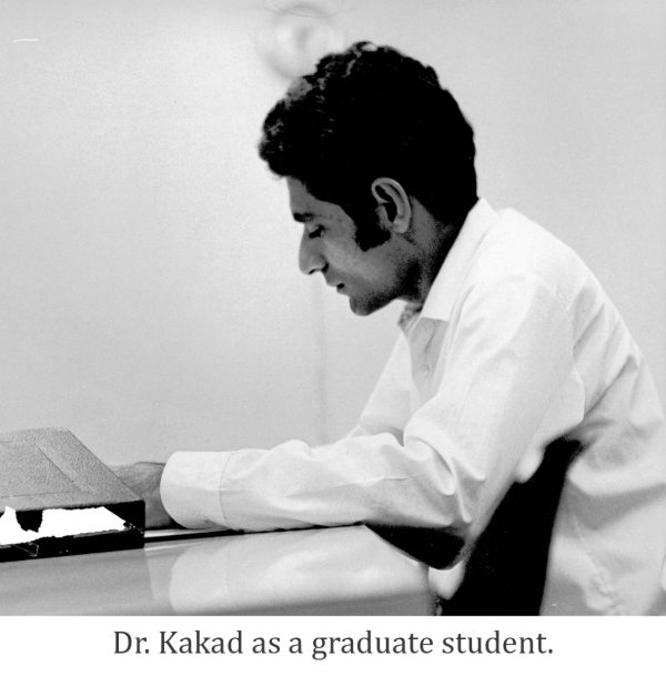 Dr. Kakad as a graduate student