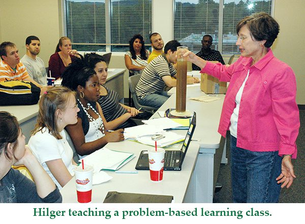 Hilger teaching a problem based learning class