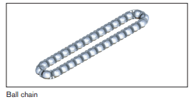 Ball chain- Runner blocks can also be equipped with a ball chain.