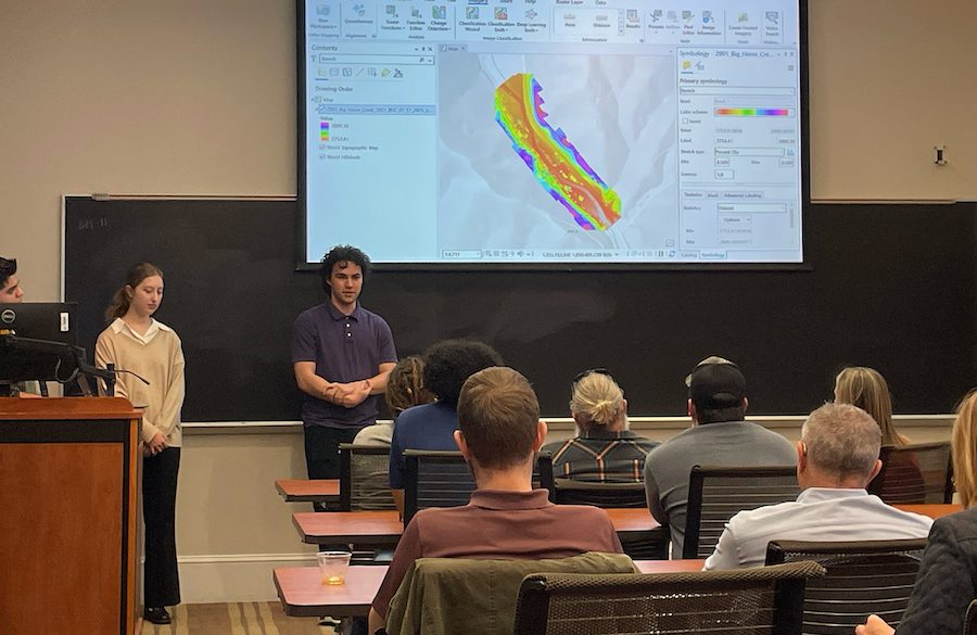 Niner Engineering students meet with Davis faculty and others to discuss their design projects
