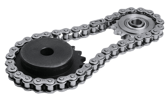 picture of a chain and rotating cog