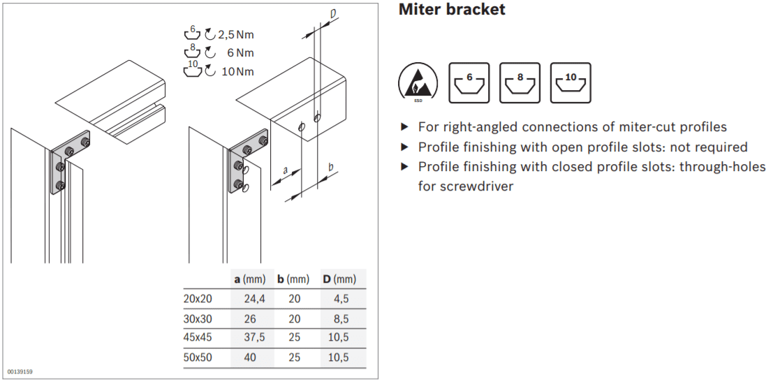 Graphic representation of a tension bracket