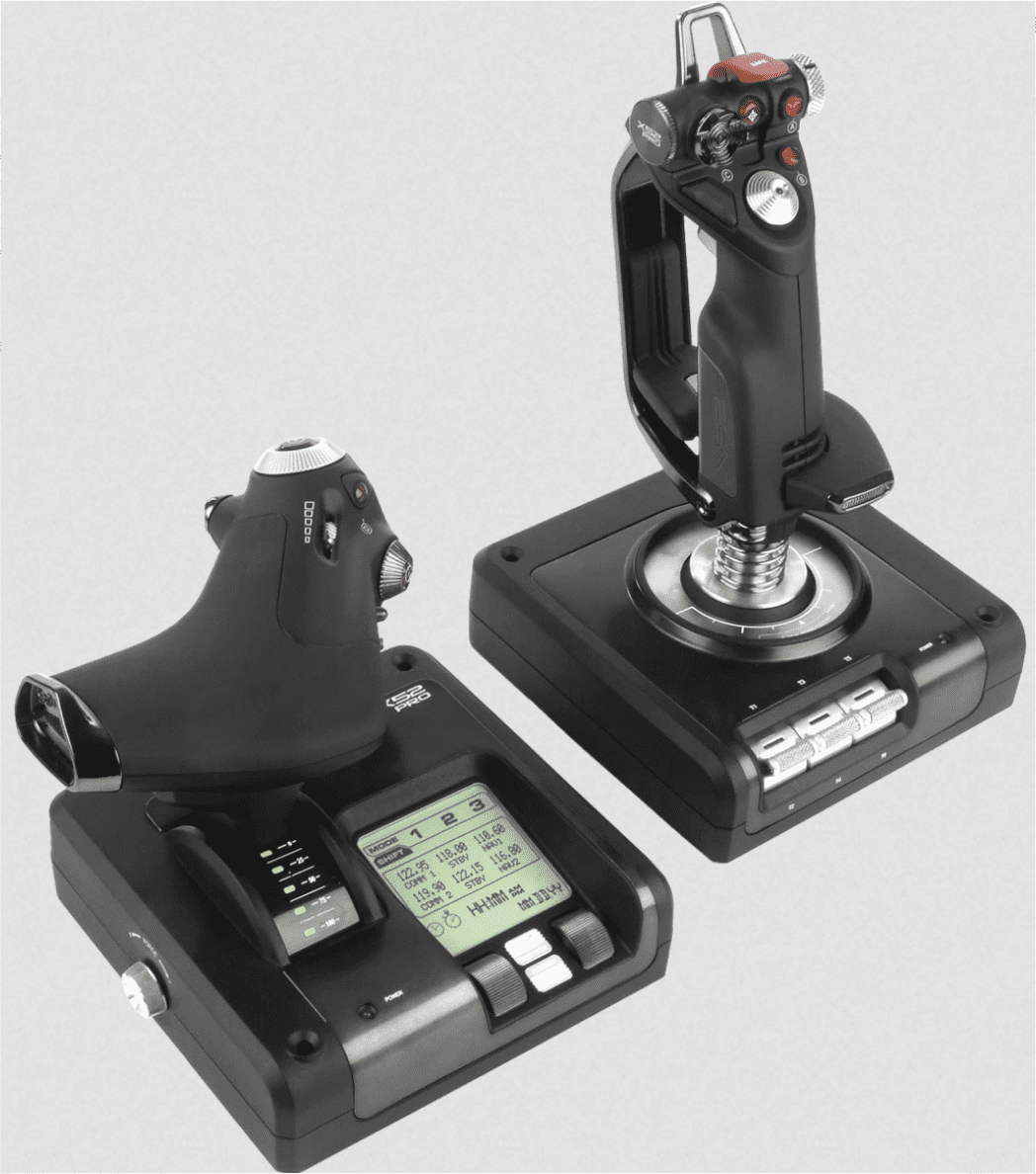 An example of a modern joystick is the Logitech G X52 Professional