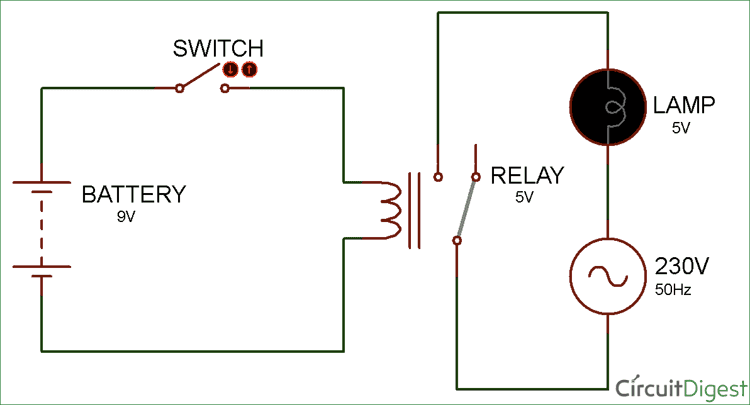 Relay switch diagram