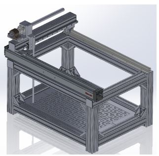 The Maze Assembly is a hands-on demonstration model that is sponsored by Bosch Rexroth.